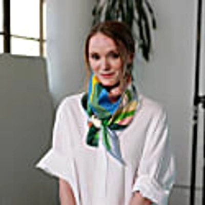 Jessie Zhao New York Silk Scarf Of Spring In Silk
