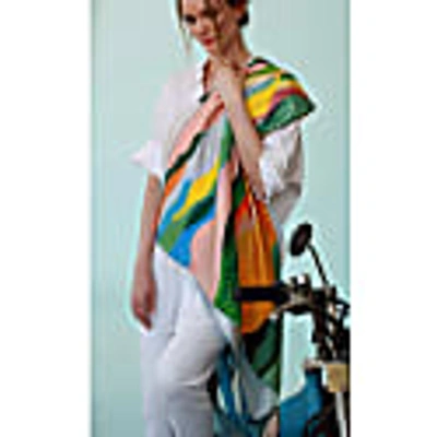 Jessie Zhao New York Silk Scarf Of Spring In Silk