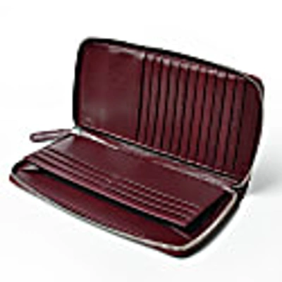 Plik Unisex Leather Wallet - Burgundy In Leather