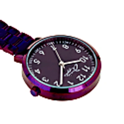 Bermuda Watch Company Meraki Silver/purple Link Fob 35 In Fob