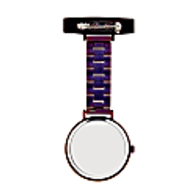 Bermuda Watch Company Meraki Silver/purple Link Fob 35 In Fob