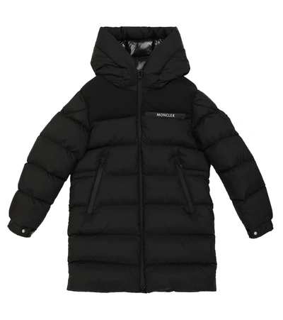 Shop Moncler Nuray Hooded Down Coat In Black