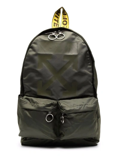 Shop Off-white Green Arrows Backpack