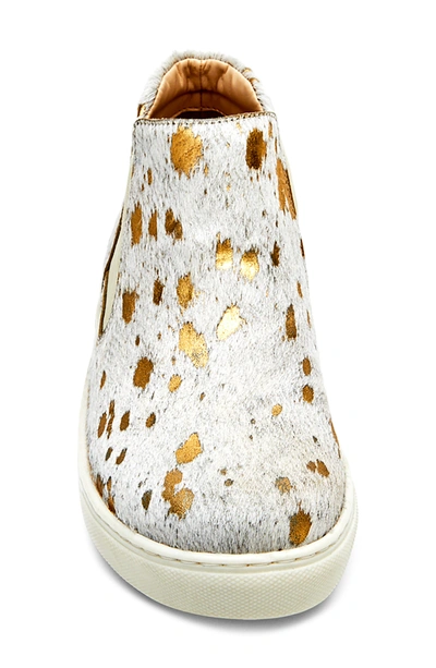 Shop Coconuts By Matisse Harlan Slip-on Sneaker In Gold Spot Calf Hair