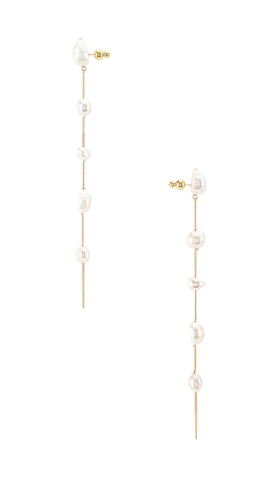 Shop Cult Gaia Atum Earring In Metallic Gold