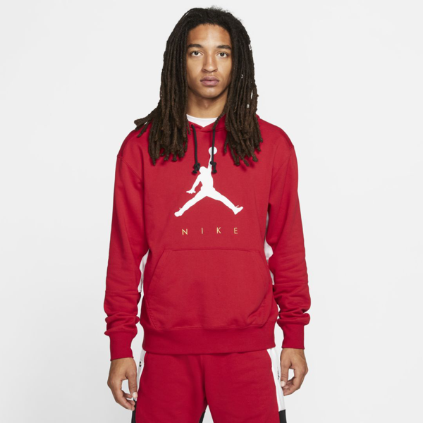 Jordan Jumpman Men's Pullover Hoodie In Gym Red/ White/ Black | ModeSens