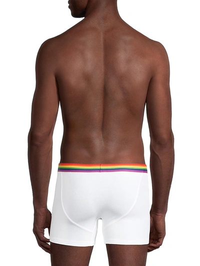 Shop Balenciaga Men's Pride Boxer Briefs In Black