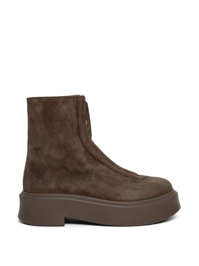 Shop The Row Zipped Boot I Ash Brown