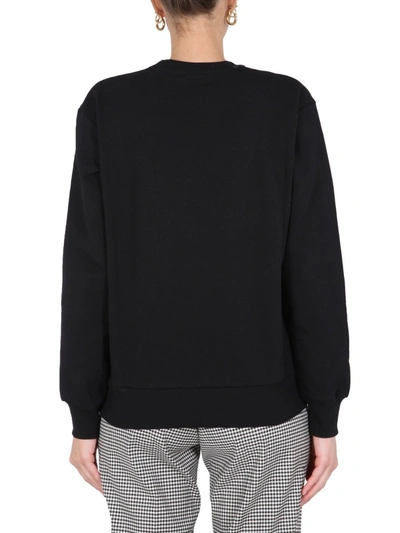 Shop Ps By Paul Smith "swirl Heart" Embroidered Sweatshirt In Black