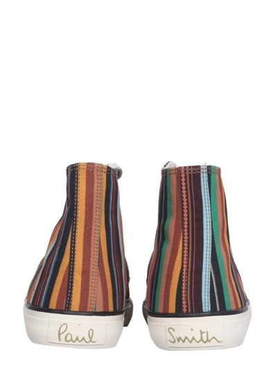 Shop Paul Smith High Sneakers In Multicolour