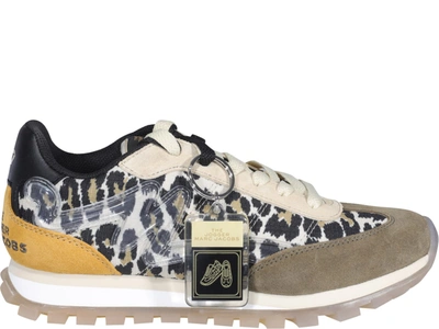 Shop Marc Jacobs The Leopard Sneakers In Brown