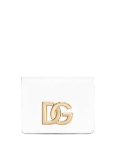 Shop Dolce & Gabbana Dg Millenials White Leather Crossbody Bag