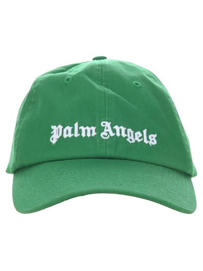 Palm Angels Embroidered Logo Cap In Green | ModeSens