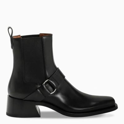 Shop Givenchy Low Heel Chelsea Boots In Black