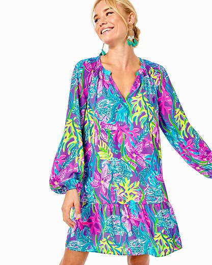 Lilly Pulitzer Lucee Tunic Dress In Pigment Purple Party All The Tide Modesens