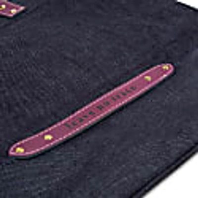 Heating & Plumbing London Leave No Trace" Denim Tote Bag - Purple