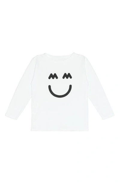 Shop Miles And Milan The Happy Long Sleeve Graphic Tee In White