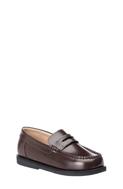 Shop Elephantito Scholar Penny Loafer In Brown