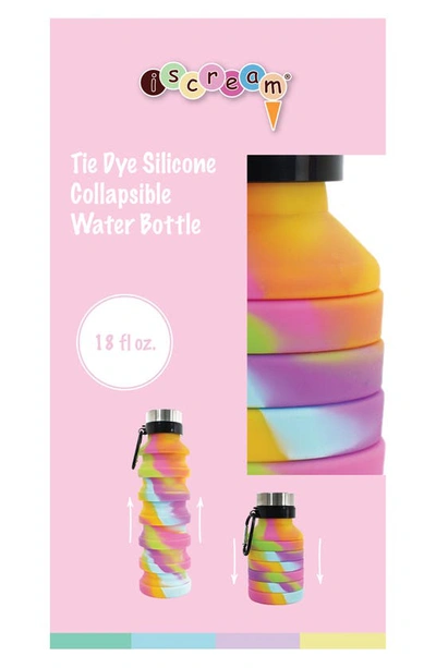 Shop Iscream Tie Dye Collapsible Water Bottle In Multi