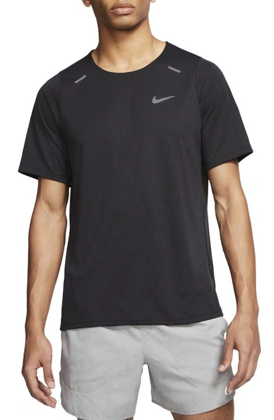 Shop Nike Rise 365 Running T-shirt In Black