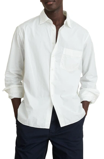 Shop Alex Mill Easy Cotton Button-up Shirt In White