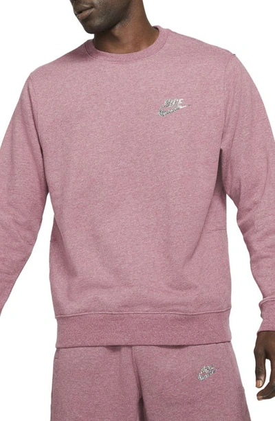 Nike Men's Sportswear Sport Essential Semi-brushed Sweatshirt In Light  Mulberry/multi-color | ModeSens