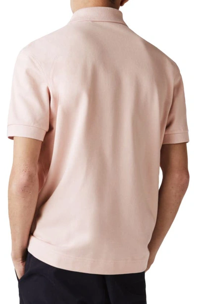 Shop Lacoste Pique Cotton Polo In Pink
