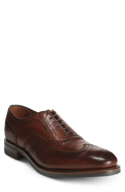 Shop Allen Edmonds Mcallister Wingtip In Dark Chili