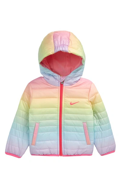 Shop Nike Core Quilted Jacket In Rainbow