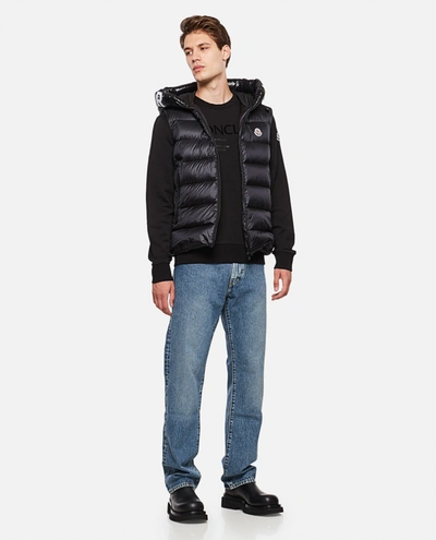 Shop Moncler Montreuil Nylon Down Vest In Black