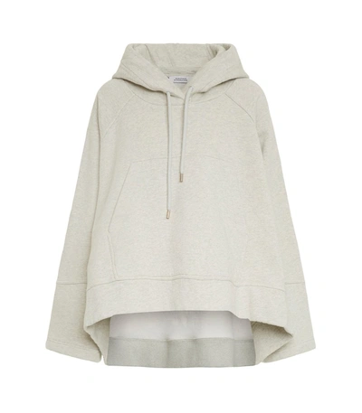 Shop Dorothee Schumacher Casual Softness Hoodie In Yellow Green In White