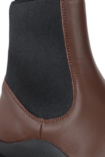 Shop Atp Atelier Boots Brown In Nebbiolo