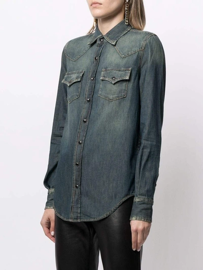 Shop Saint Laurent Shirts Denim