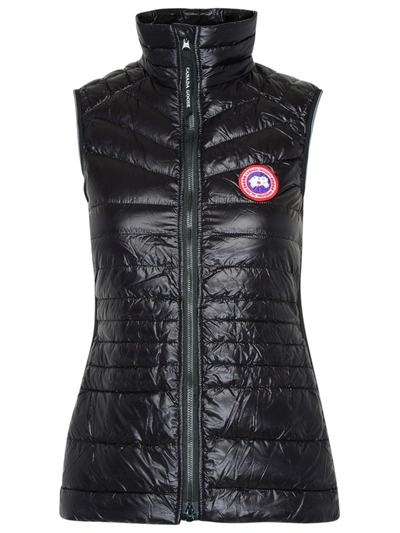 Shop Canada Goose Black Polyamide And Polyester Hybridge Sleeveless Jacket