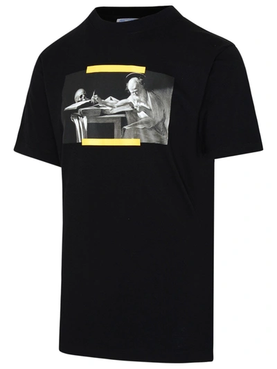 Caravaggio Slim Cotton Jersey T-shirt In Black