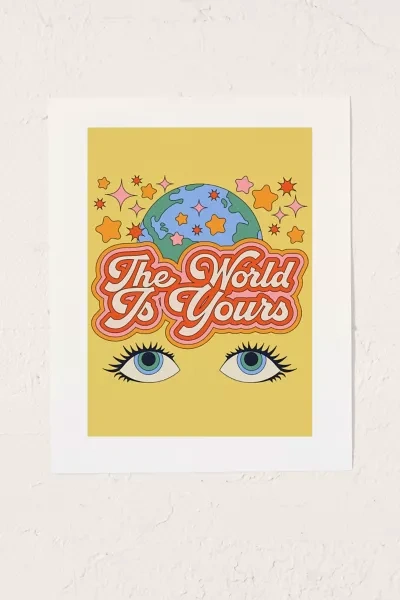 Shop Exquisite Paradox The World Is Yours Art Print At Urban Outfitters