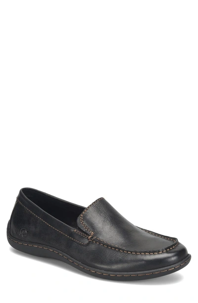 Shop Born Børn  Caleb Leather Loafer In Black F/g