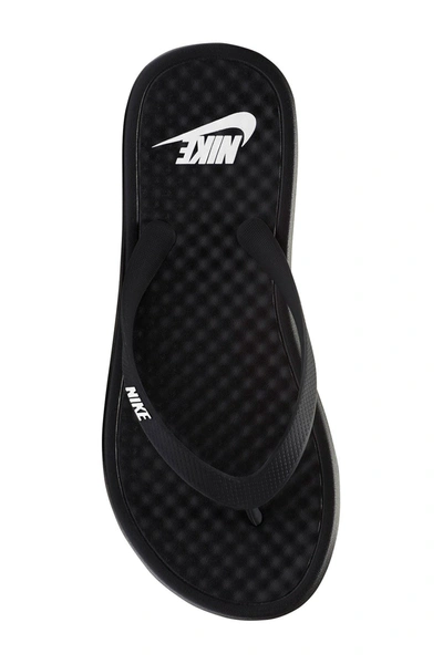 Shop Nike On Deck Flip Flop Sandal In 002 Black/white