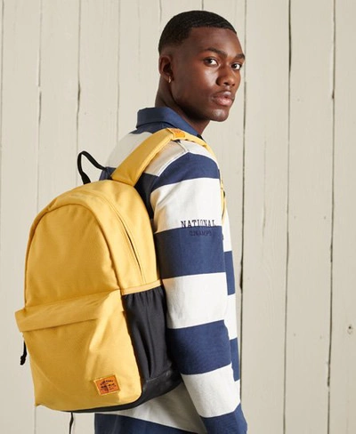 Shop Superdry Unisex Essential Montana Backpack Yellow / Pigment Yellow