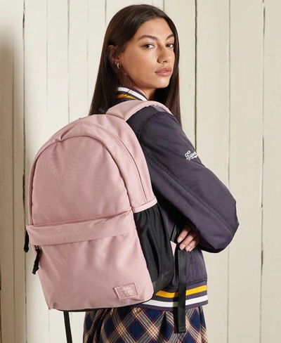 Shop Superdry Unisex Essential Montana Backpack Pink / Soft Pink