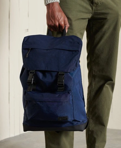 Shop Superdry Unisex Expedition Toploader Backpack Dark Blue / Dark Navy