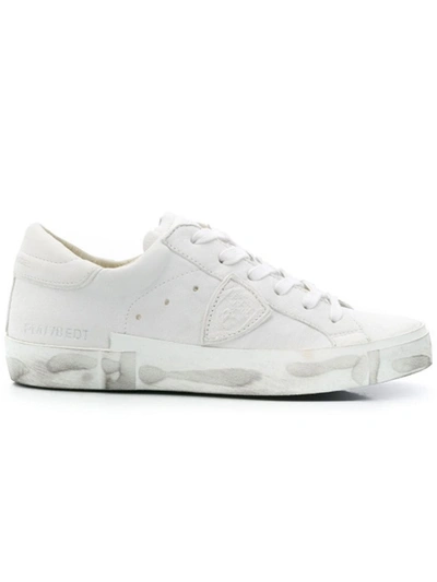 Shop Philippe Model Prsx Basic Low-top Sneakers In White