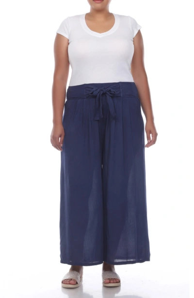 Shop Boho Me Front Tie Pants In Midnight