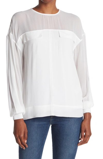 Shop Reiss Camille Blouse In White