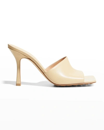 Shop Bottega Veneta Stretch Sandals In Cane Sugar