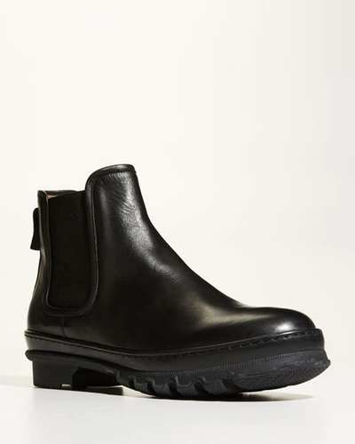 Shop Legres Leather Short Chelsea Garden Boots In Black
