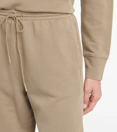 Shop Vince Essential Cotton Sweatpants In Brown
