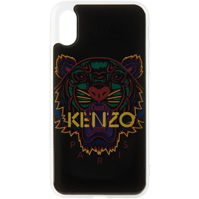 Shop Kenzo Black 3d Tiger Iphone X/xs Phone Case In 99a Black