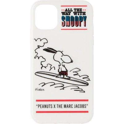 Shop Marc Jacobs White Peanuts Edition Snoopy Iphone 11 Case In 101 White
