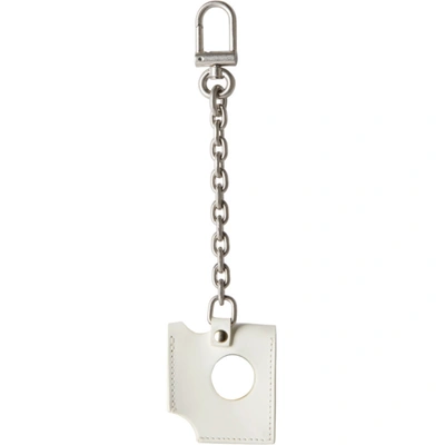 Shop Off-white Burrow Airpods Keychain Case In Off White